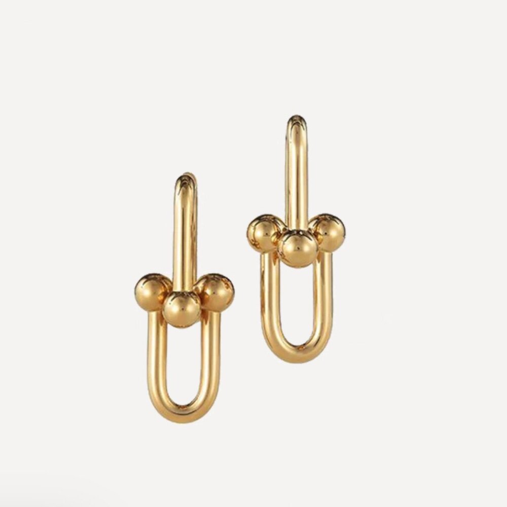 Link Earrings 18kt gold